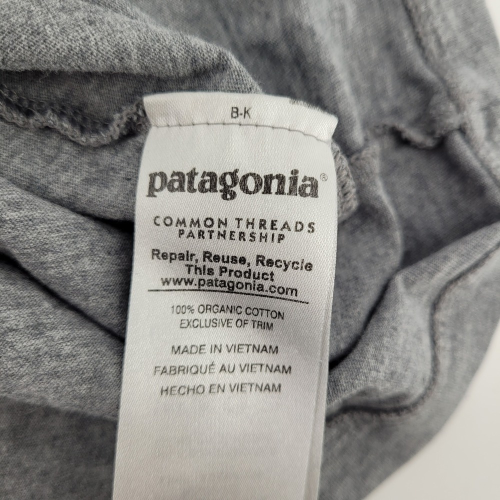 Patagonia Henley Shirt Mens Large Gray Long Sleeve Organic Cotton STY52260 FA16 - Picture 6 of 8